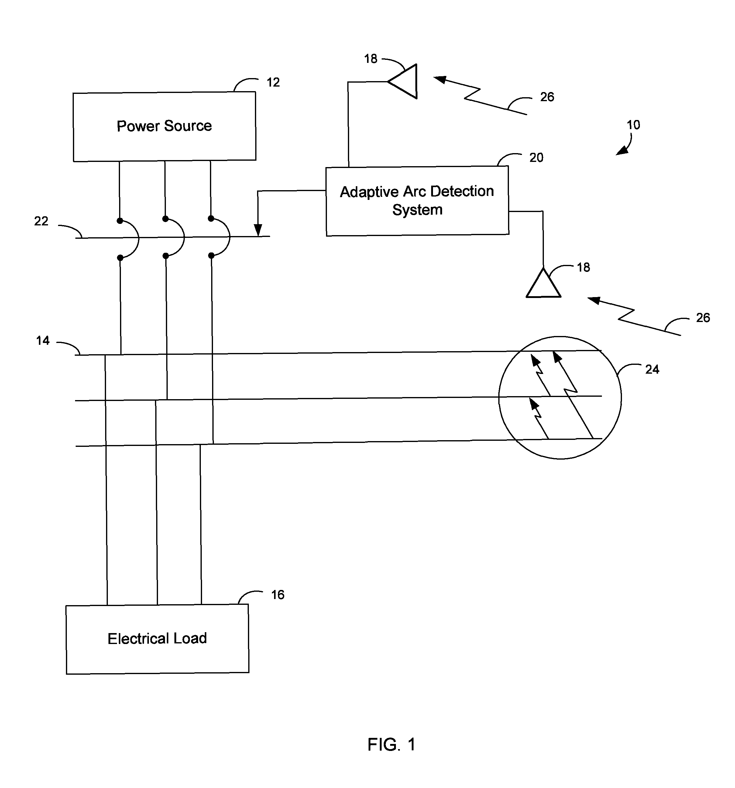 Adaptive light detection for arc mitigation systems