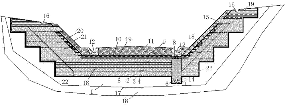 Insulation and water seepage compound culvert for deep cutting in alpine permafrost region and its construction method