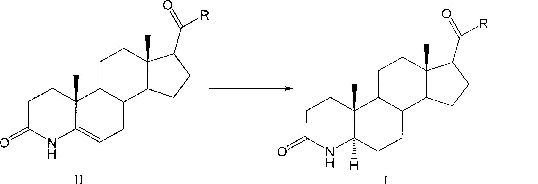 Method for preparing 3-carbonyl-4-aza-5alpha-androstanes