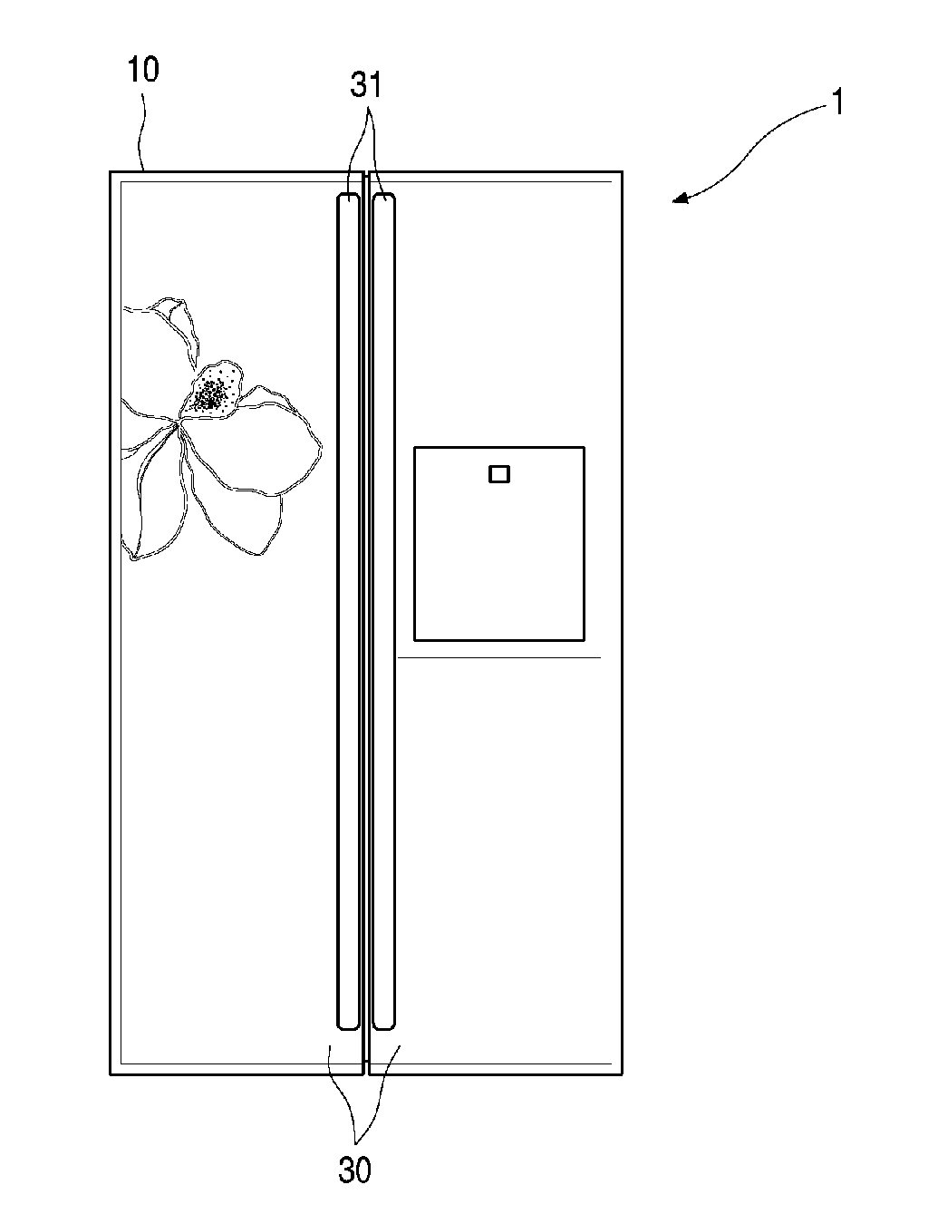 Refrigerator and refrigerator door