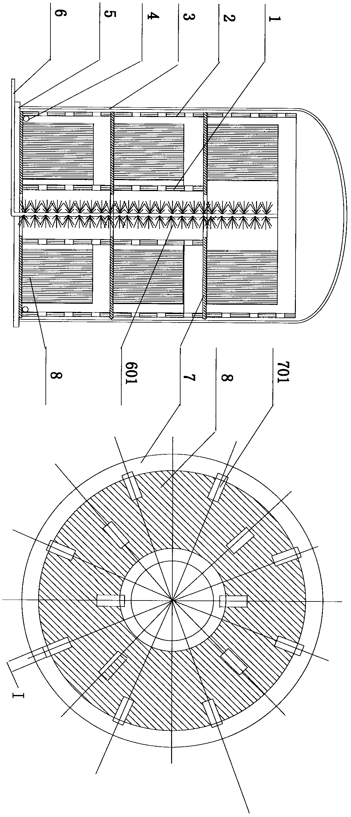 High temperature annealing air distribution system in orientation silicon steel strip coil bell type furnace