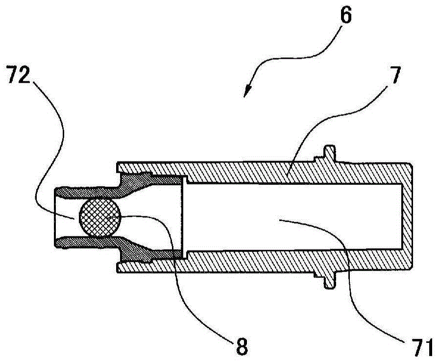 Wrtiting implement and ink cartridge