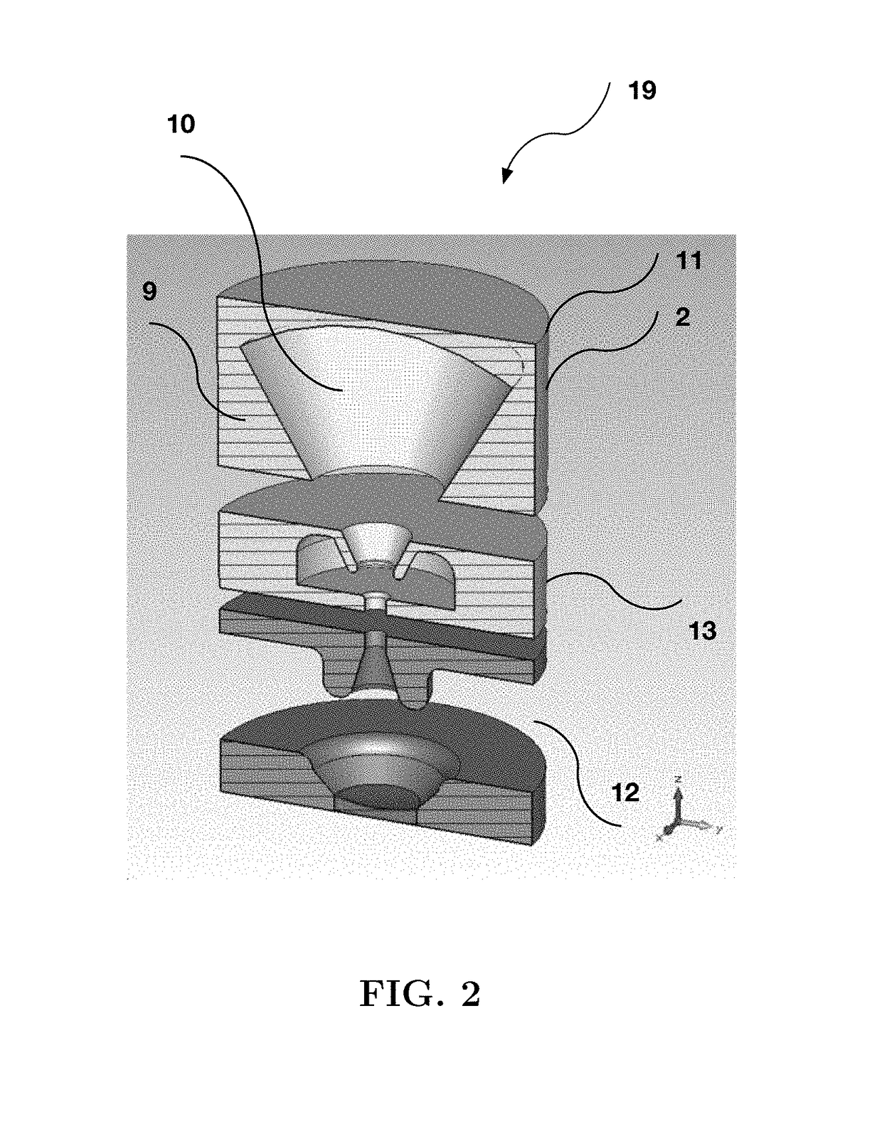 Apparatus for mm-wave radiation generation utilizing whispering gallery mode resonators