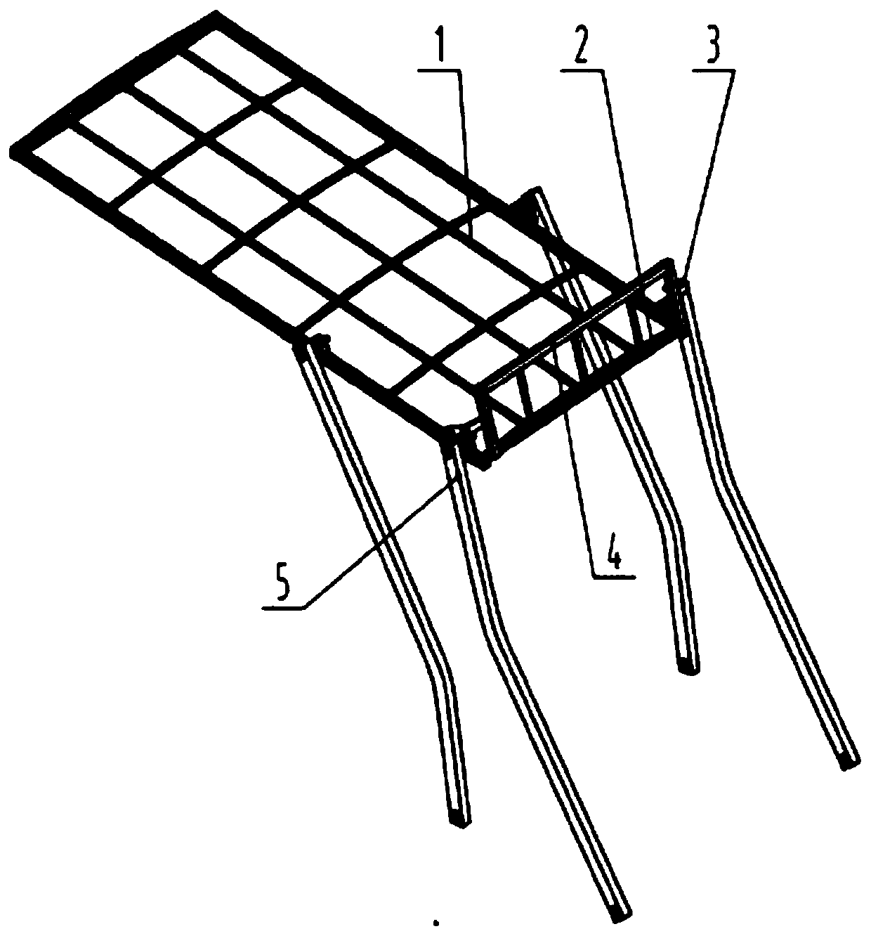 Rocker arm type linkage turnover device of muck truck cover plate