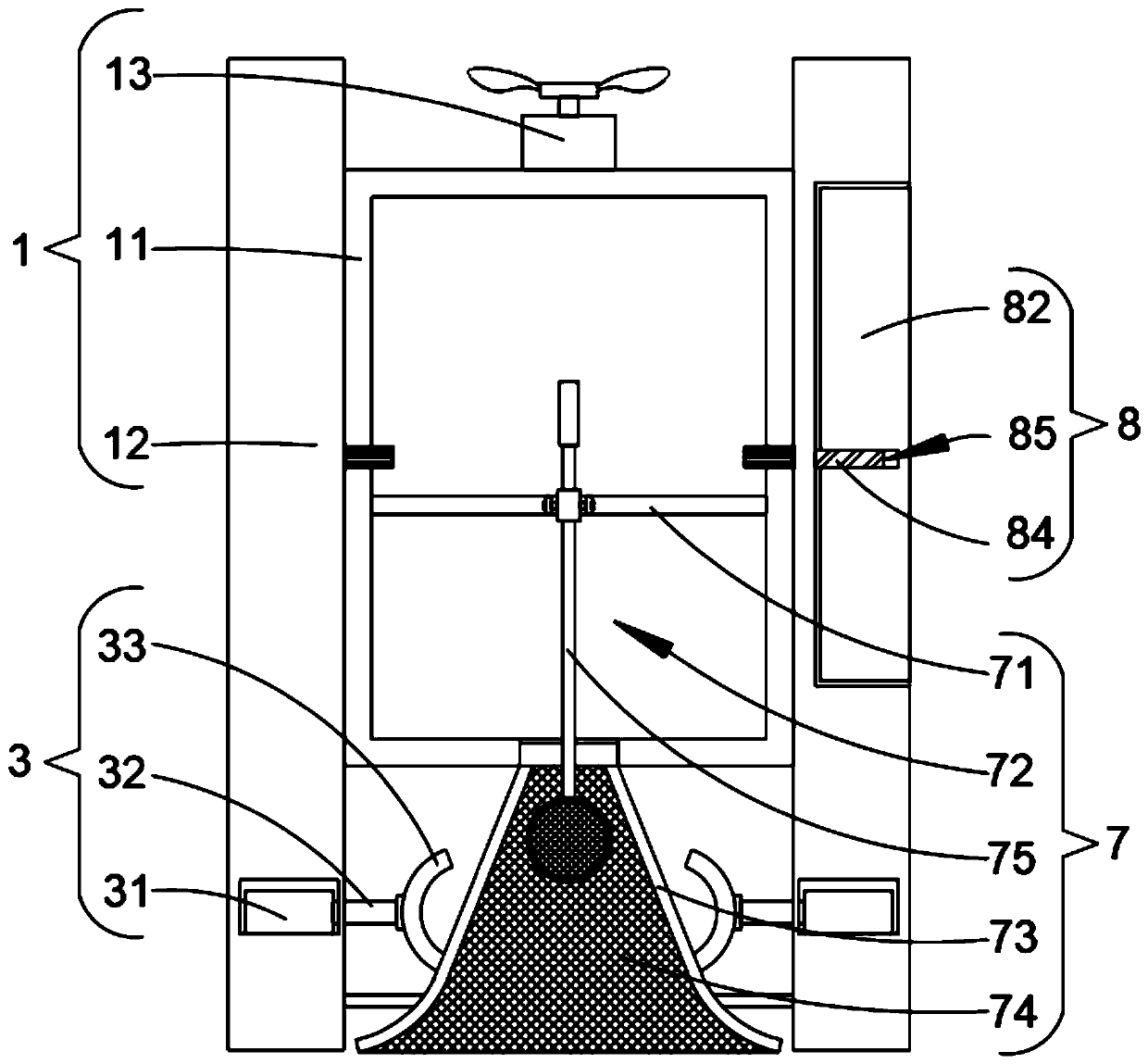 Pile body cleaning ship for marine equipment