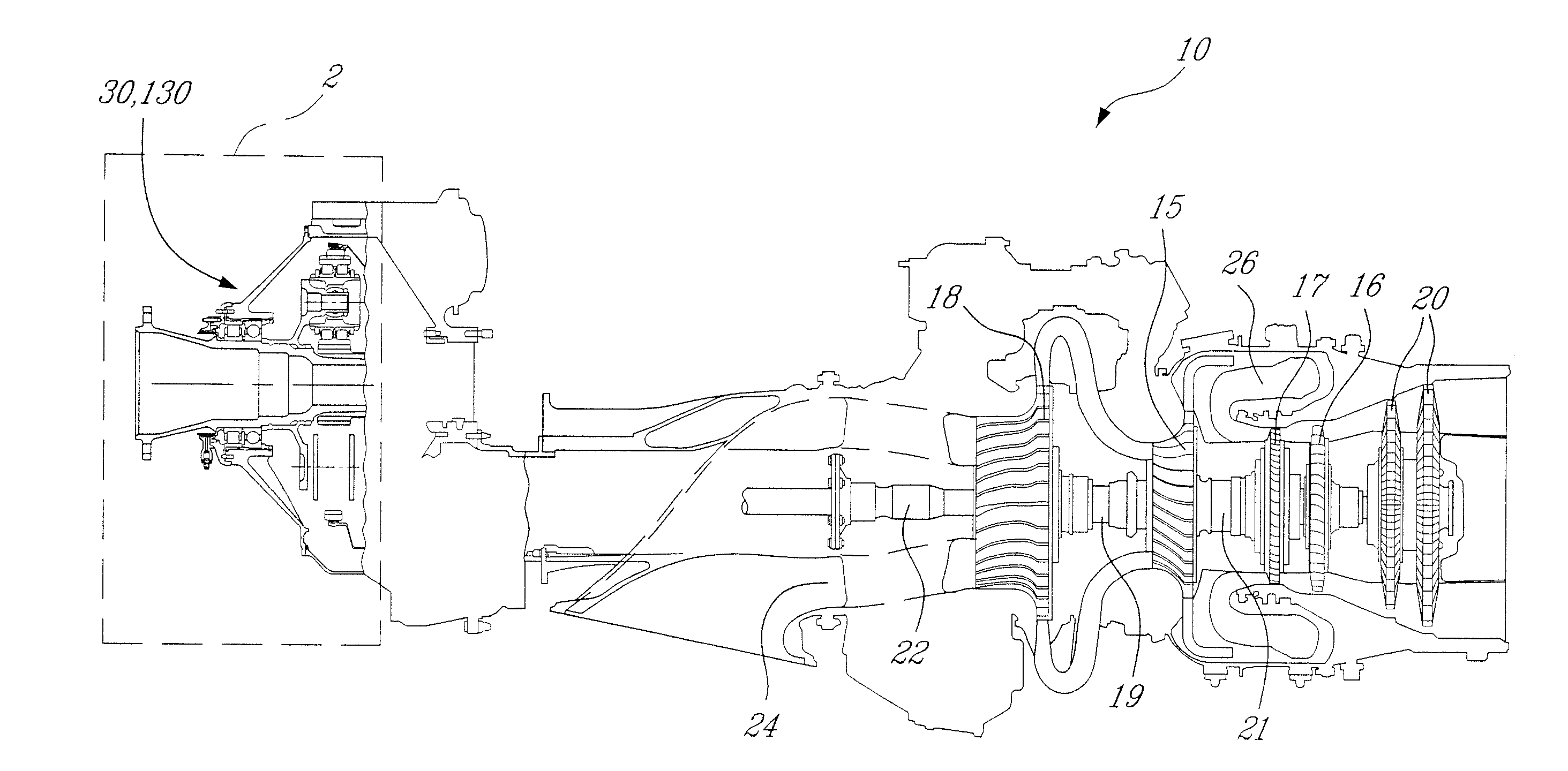 Gas turbine gearbox