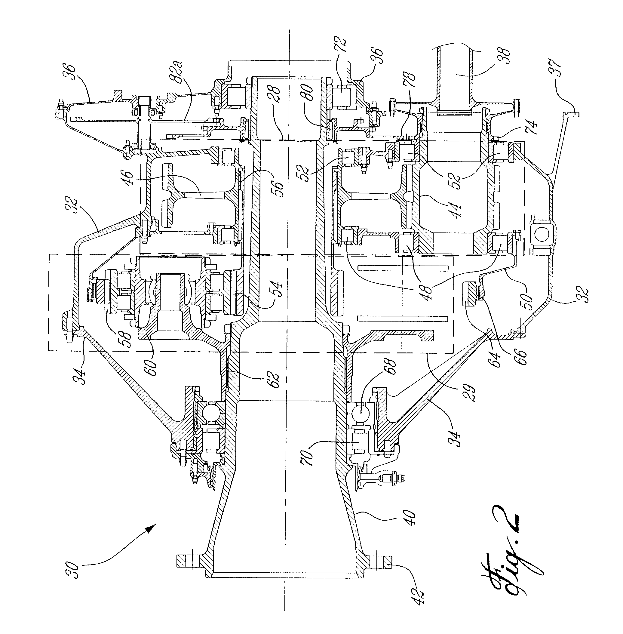 Gas turbine gearbox