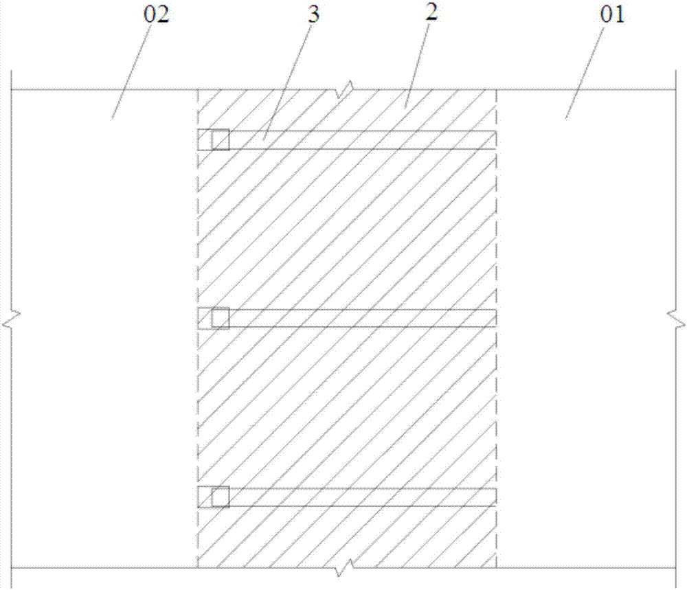 Tube section joint fire-protection structure for immersed tube tunnel and construction method