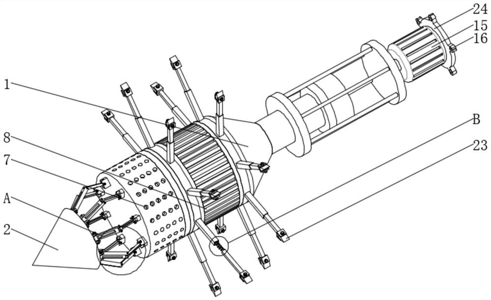 Acid squeezing device for oil well acidification and blockage removal