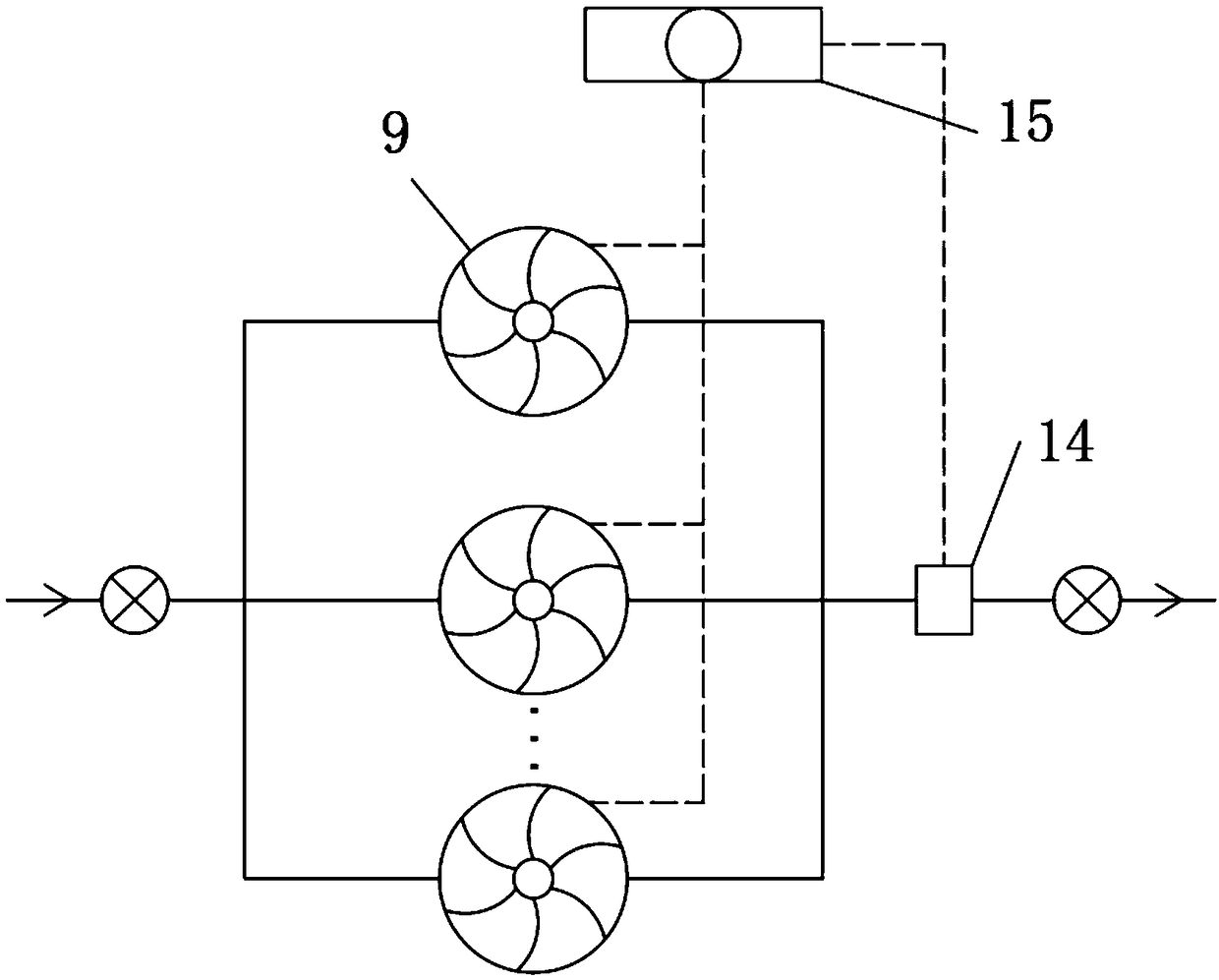 Gas pretreatment pressurizing device and control method thereof