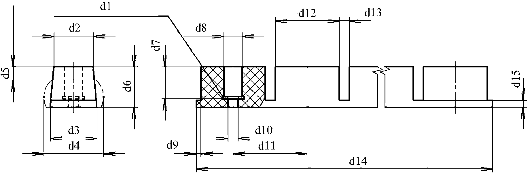 Stamping die rubber cushion intelligent stock layout method and system