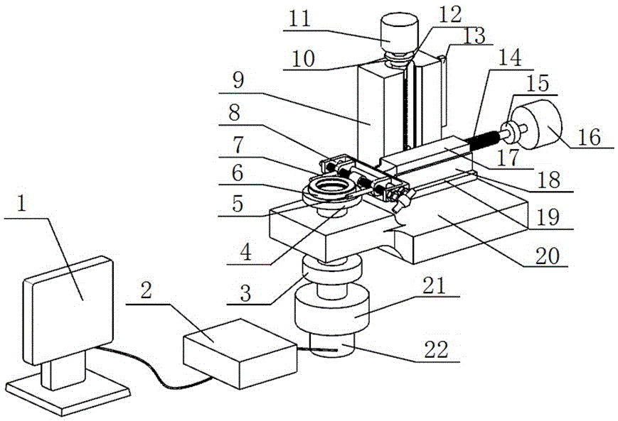 Noncontact bearing ring outside diameter measurement device