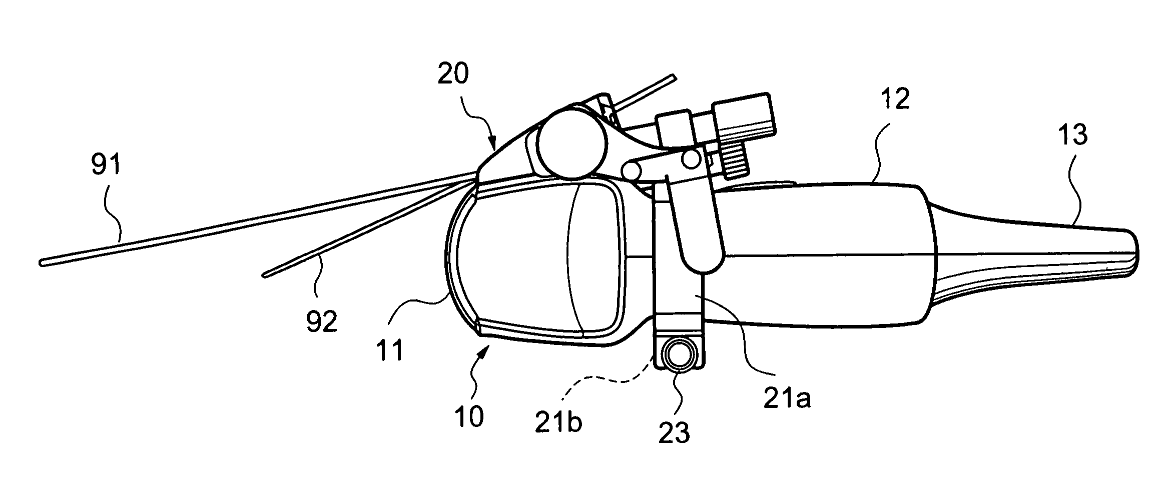 Paracentesis needle holder