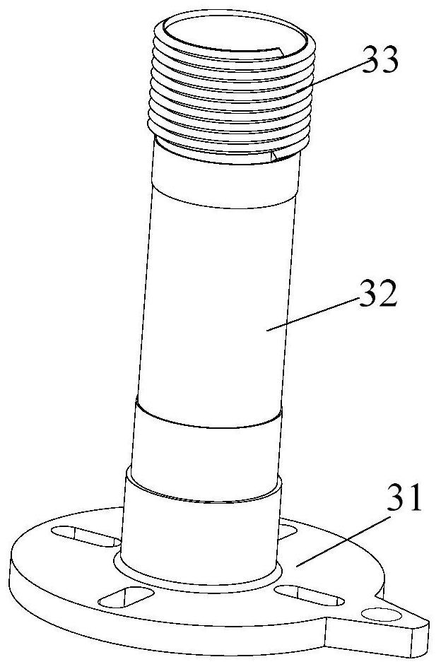 Isolating switch base with ball bowl surface bearing, and installation method thereof