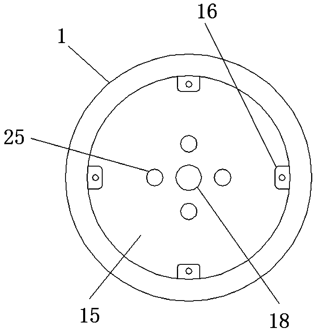 Grinding device for solid medicine detection