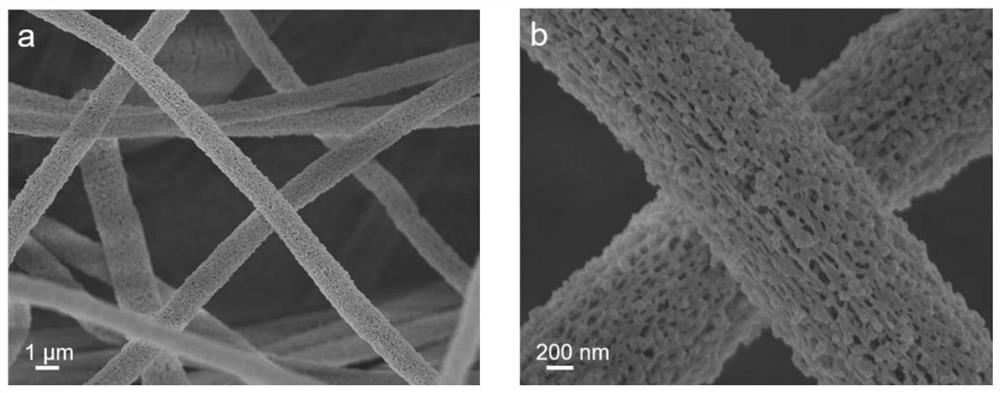 Porous carbon-based nanofiber thin film material loaded by metal monatomic and metal derivative thereof as well as preparation method and application thereof