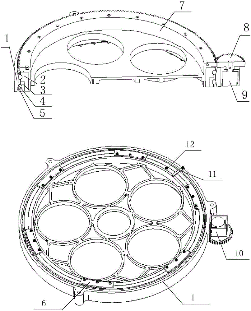 High-precision high-rigidity space camera filter switching mechanism