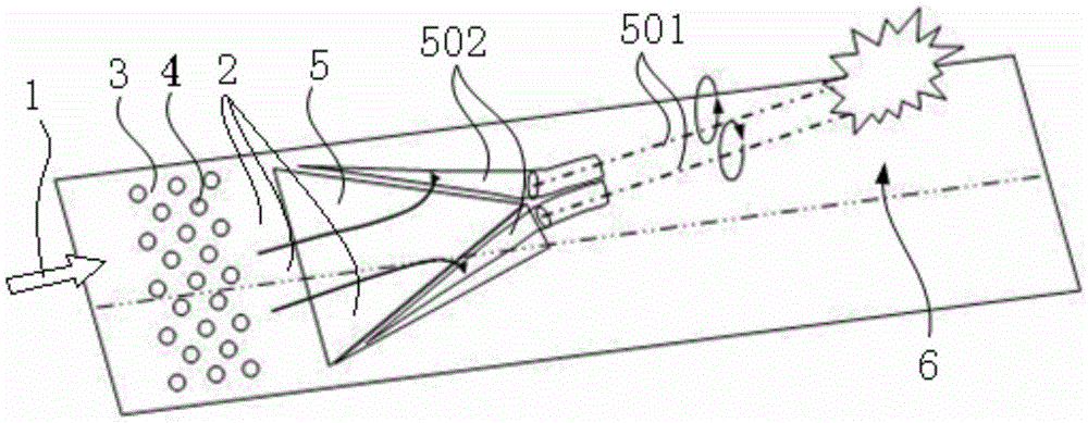 Fuel jetting mixing device and low-pressure fuel jetting mixing method in supersonic velocity flow field