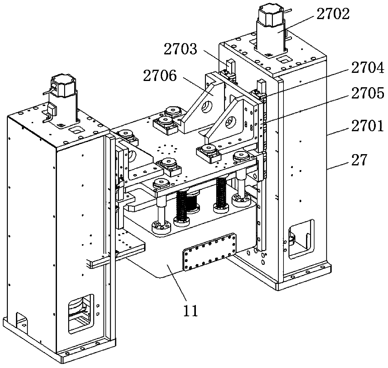 Automatic flexible fitting equipment and compact flexible fitting jig