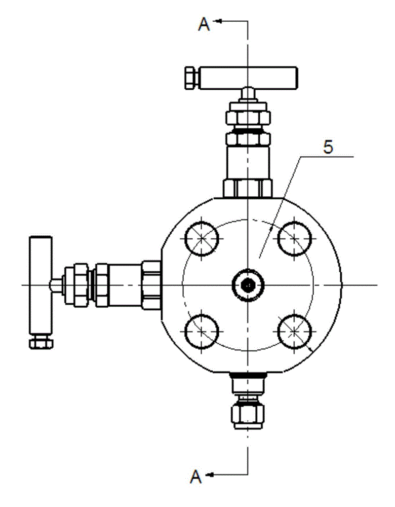 Analyzing and sampling combined valve for HYCO production device