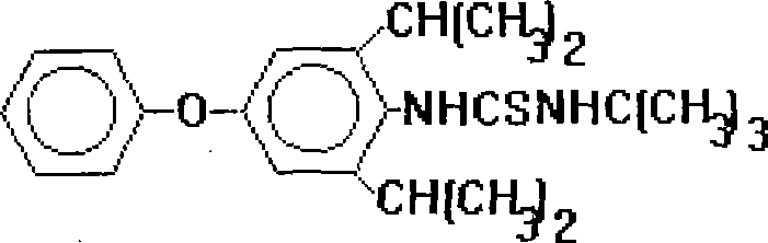 Pesticide composition containing thiodicarb effective component and application thereof