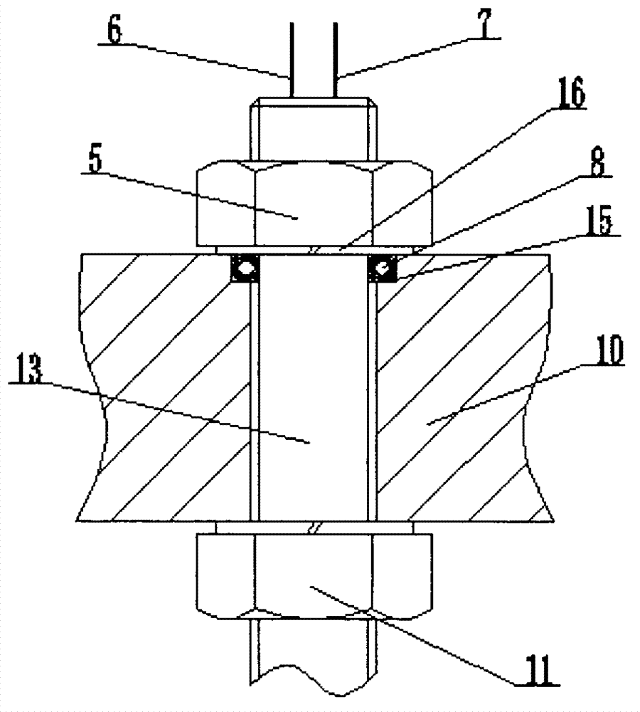 Device for measuring valve disc displacement of reciprocating pump valve