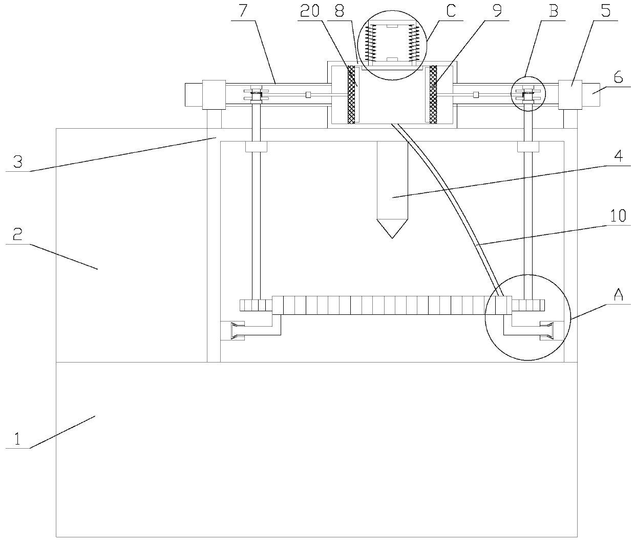 High-reliability numerical control milling machine with compaction function