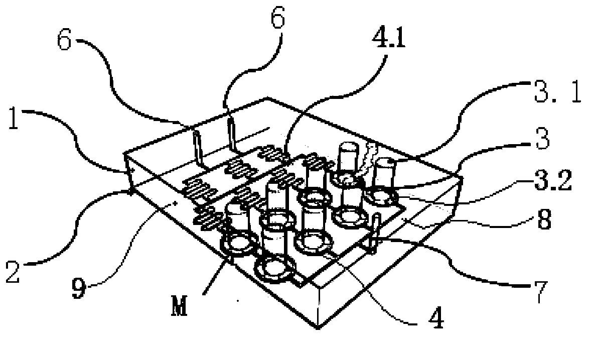 Open-type constant-current diffusion protein crystallization array chip and manufacturing method thereof