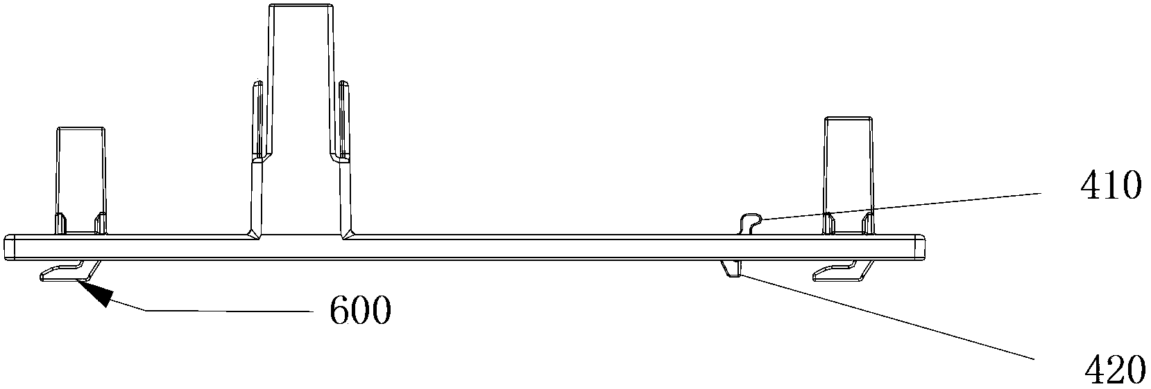 Walking wire fixing device used for air conditioner outdoor unit and air conditioner outdoor unit