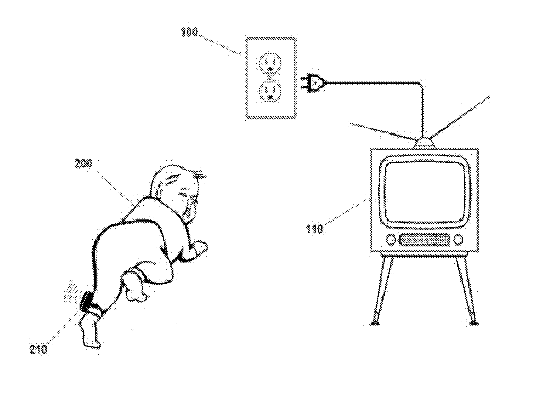 Socket systems for avoiding electrical shocks to infants located in an enclosed area divided into a number of sub-areas