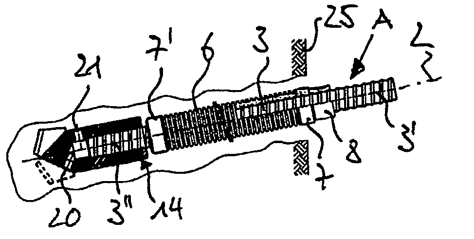 Corrosion-protected, self-drilling anchor and anchor subunit and method for the production thereof