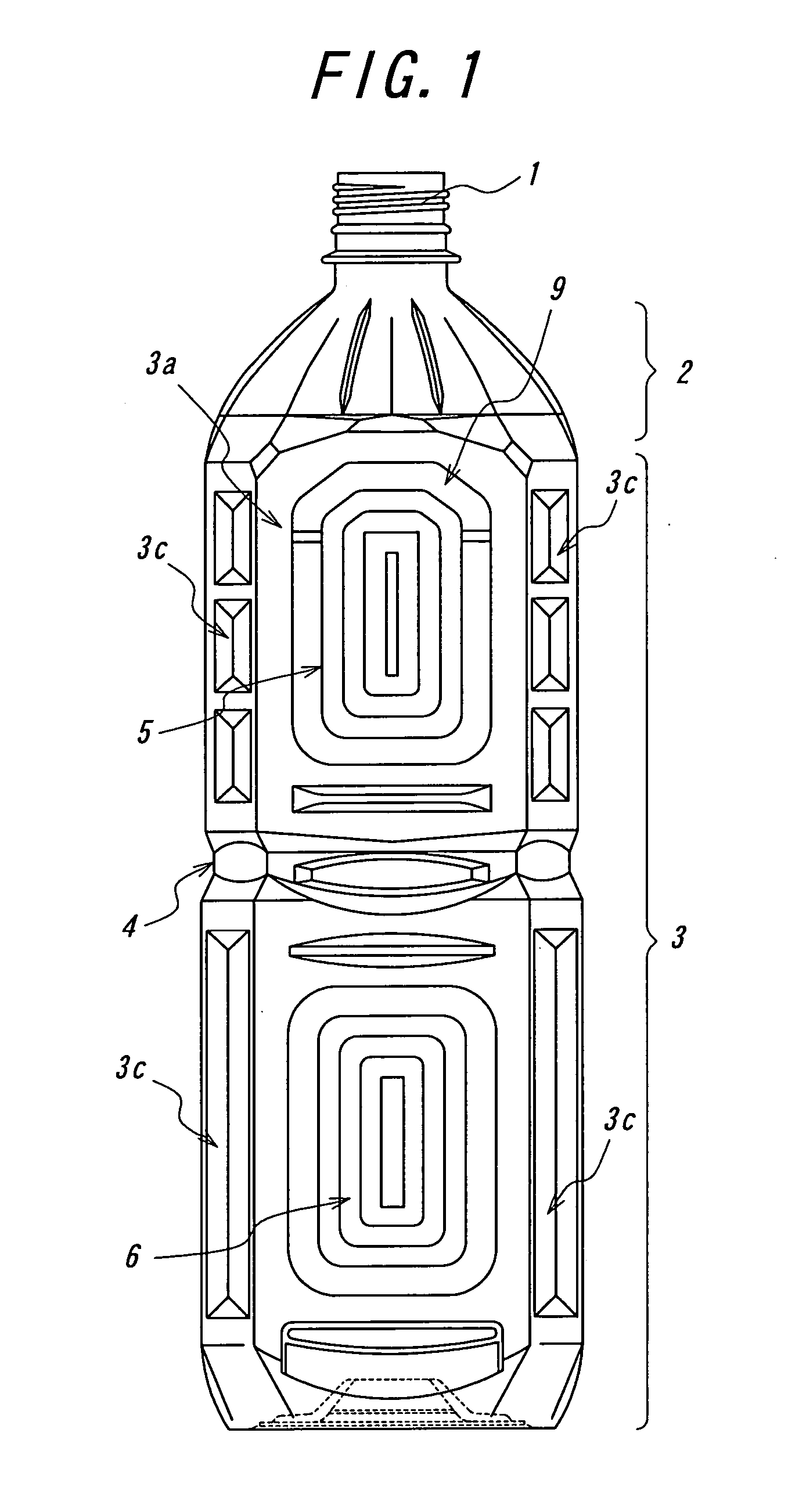 Synthetic resin bottle-type container