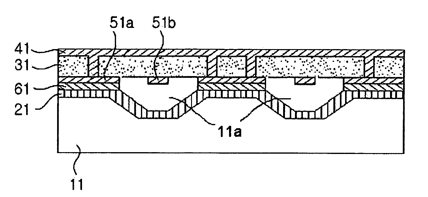 Grooved coaxial-type transmission line, manufacturing method and packaging method thereof