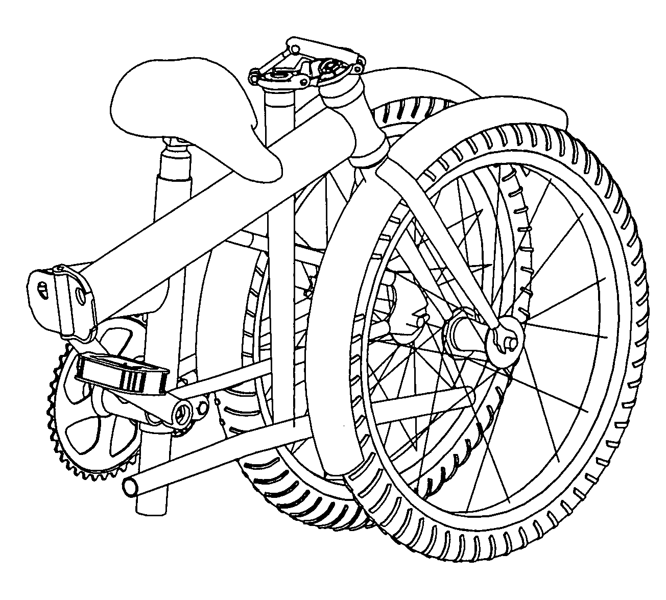 Folding bicycle