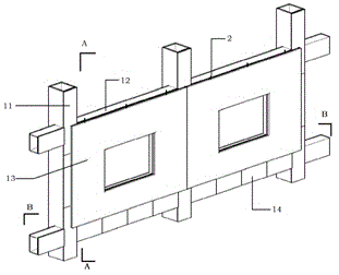 Steel structure assembled type EPS (Electric Power Storage) module sandwiched heat-insulation composite wall body