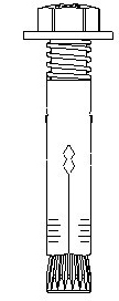 Invisible pressing expansion screw