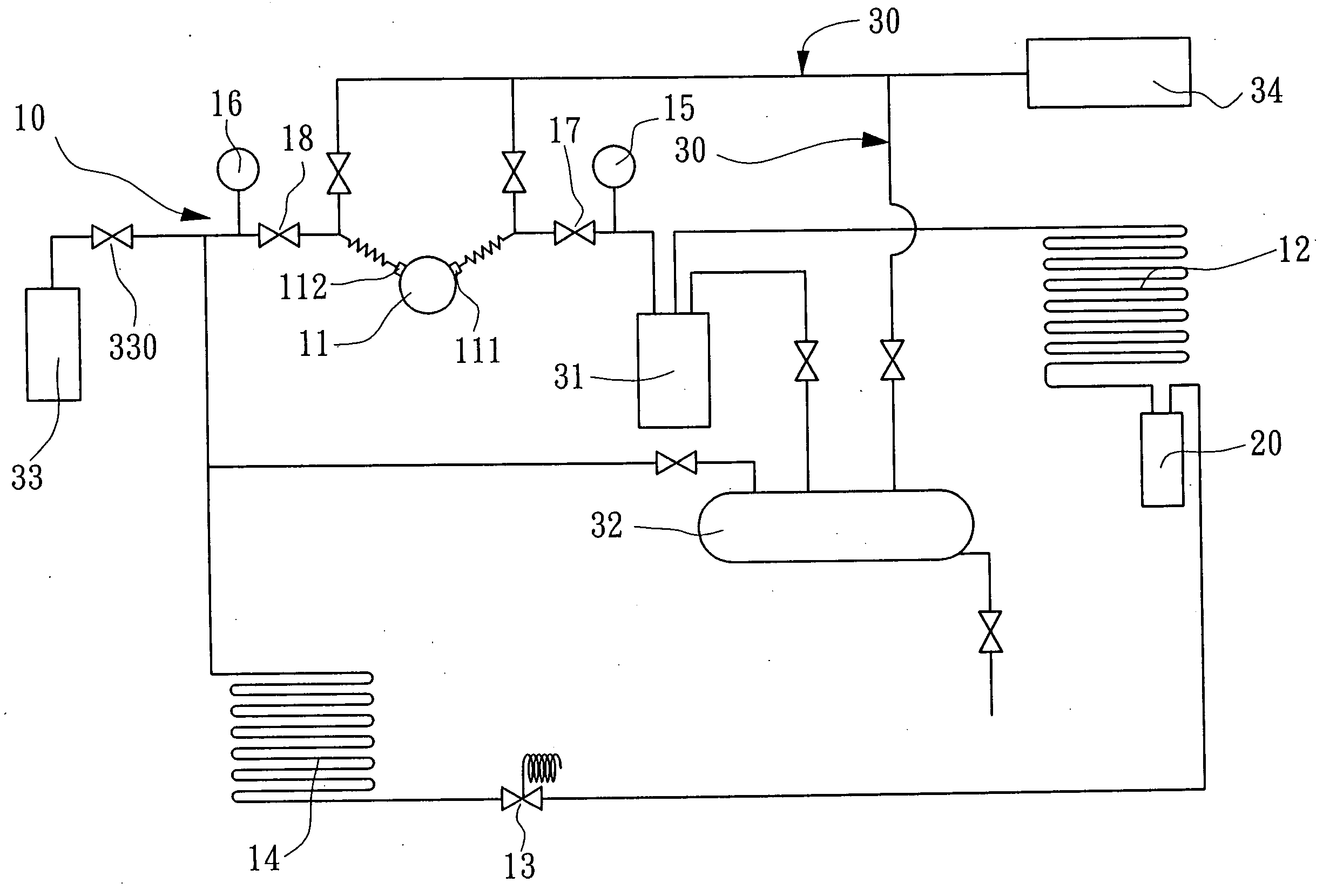 Check device for an air conditioning system of an automobile and an air conditioner compressor