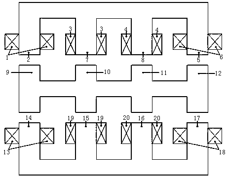 Reluctance magnetic suspension linear motor