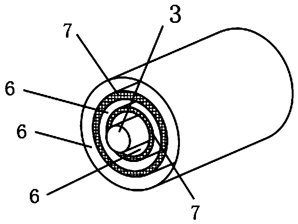 Nano Ag-AgCl solid non-polarized electrode and preparation method thereof