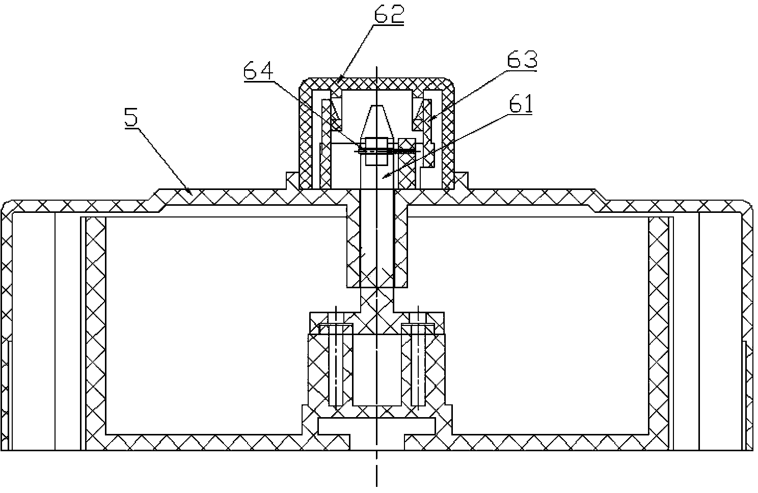 Upper-in-lower-out type anti-theft ammeter