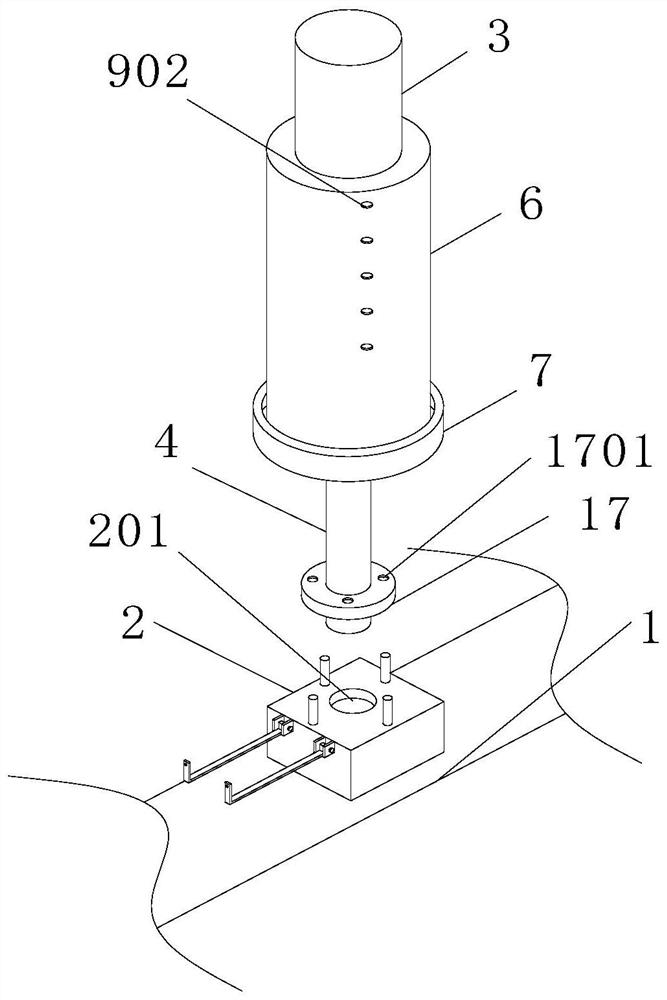 Anti-freezing heating device of telescopic sluice mechanical arm