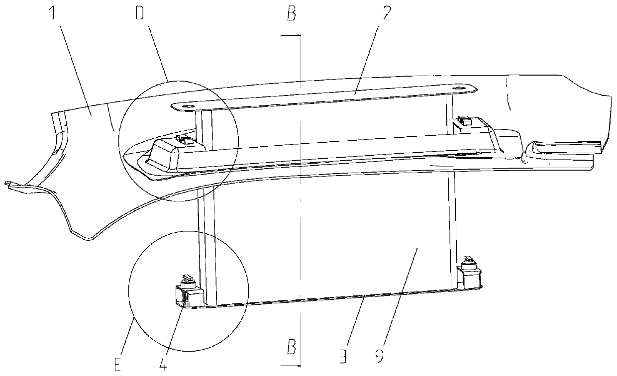 Automobile passenger sunshade structure