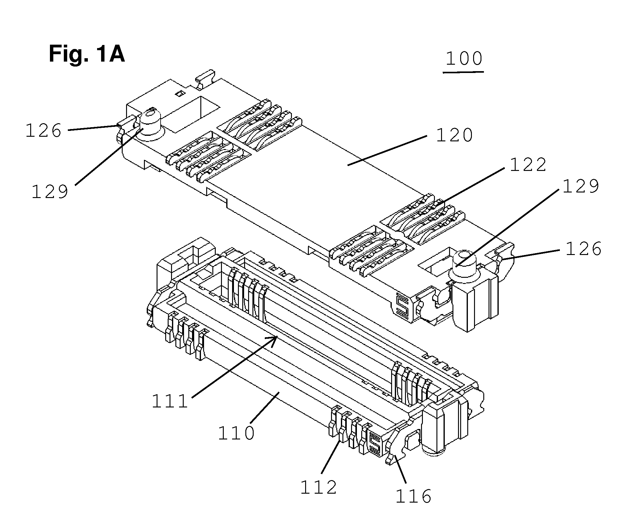 Low-profile mezzanine connector