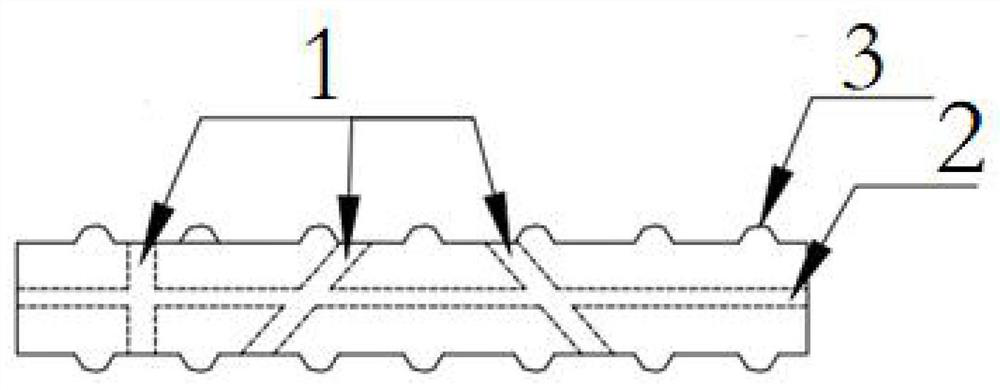 a trabecular structure