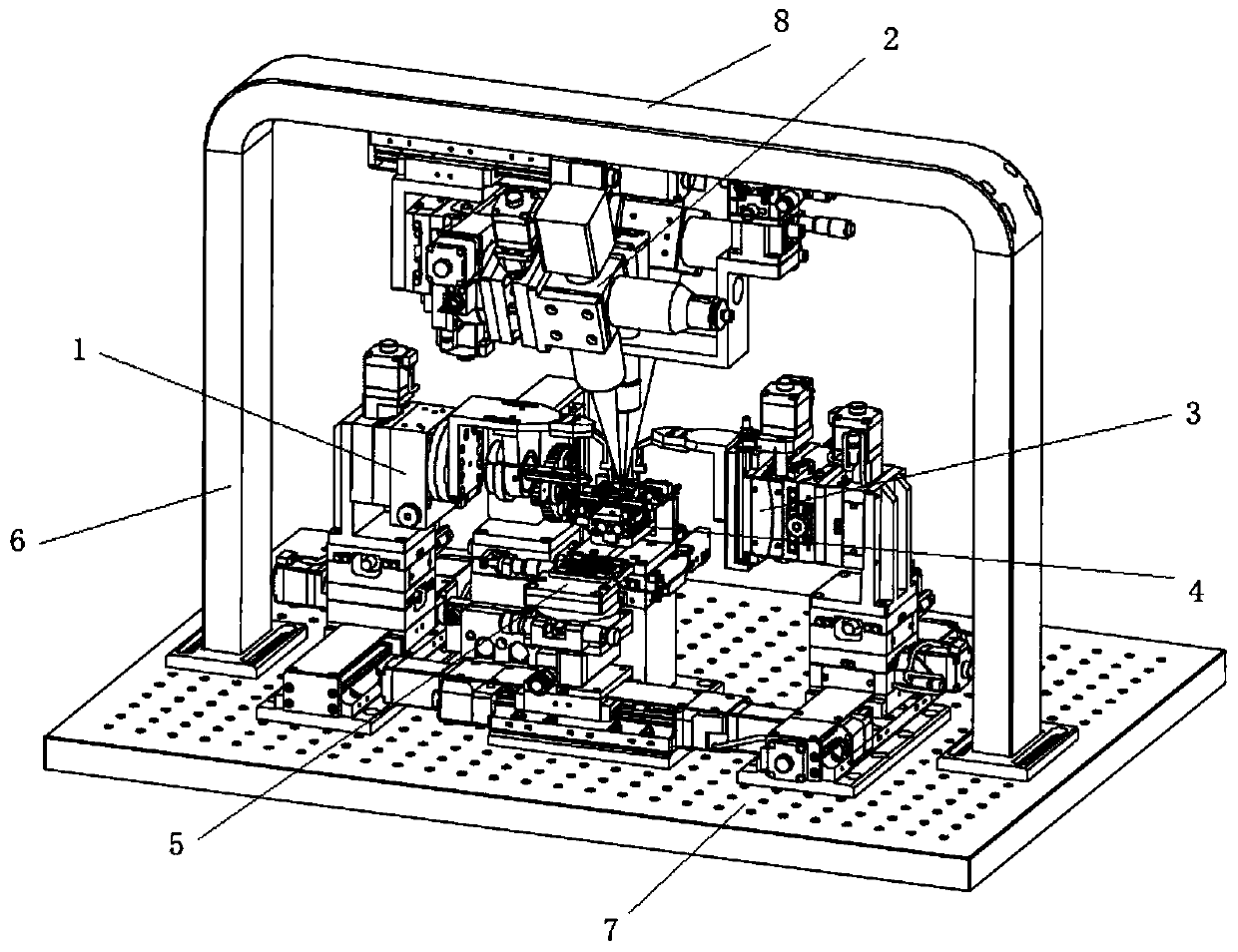 A Butterfly Semiconductor Laser Automatic Coupling and Packaging Equipment