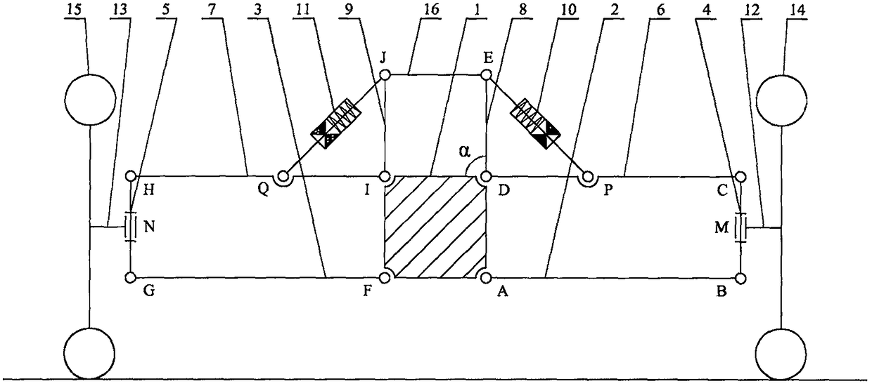 Steering and roll device of vehicle and roll control method