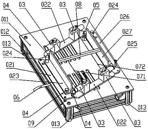 Self-positioning dynamic elasticity modulus test apparatus