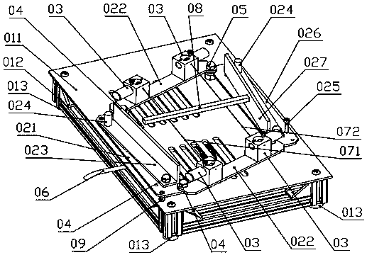 Self-positioning dynamic elasticity modulus test apparatus