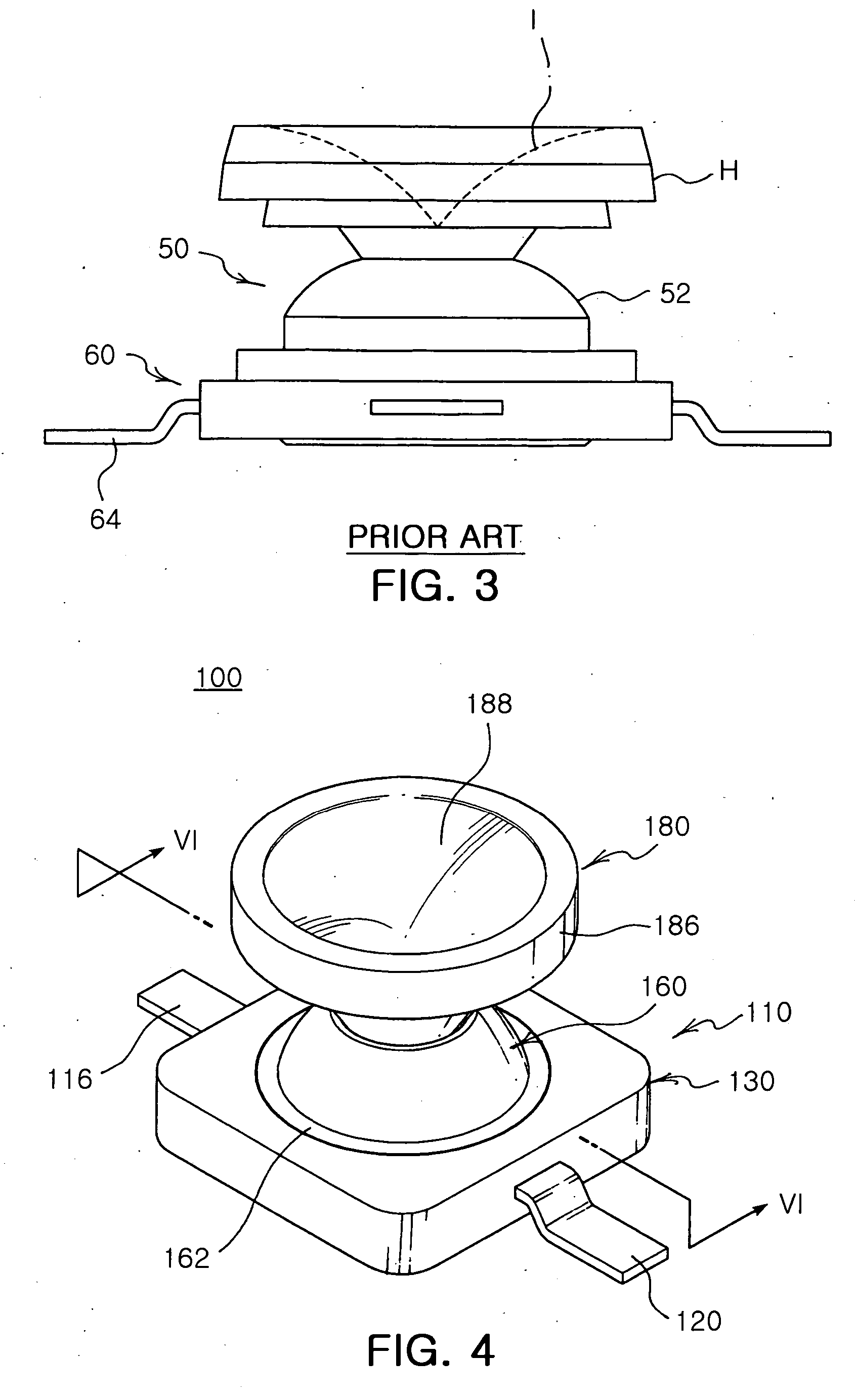 Light emitting diode package having dual lens structure for lateral light emission