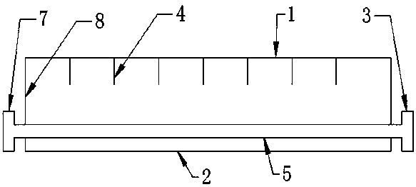 Heating plate of belt-type drier